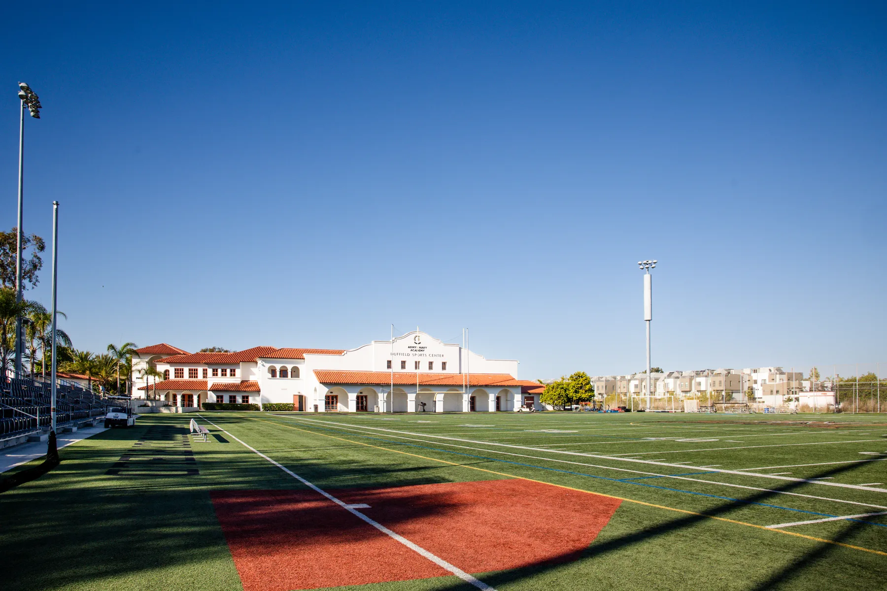 Athletic field on the Carlsbad campus
